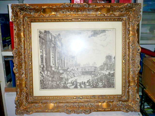 Casa quadri antica stampa - casa,