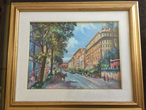 Quadro olio tela via - quadro,