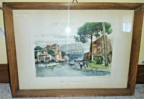 Quadro stampa roma con cornice - roma,