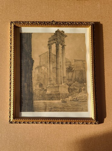 Antica stampa roma quadro - stampa, di