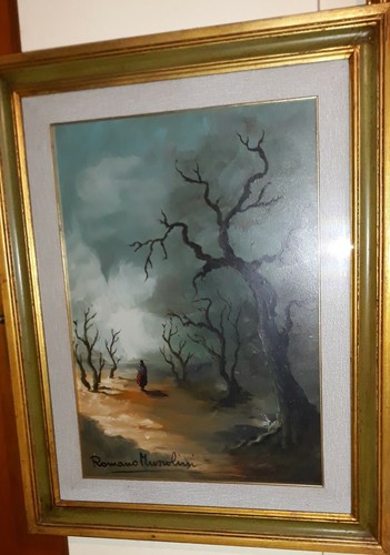 Quadro olio tela romano - tela,