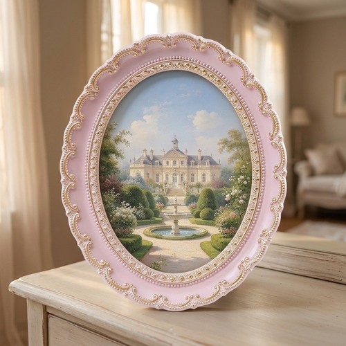 Romantica cornice ovale oro